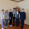 The institute held a meeting between the administration of the institution and the participants of the children's drawing competition